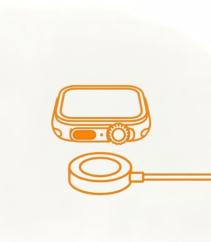 RePod Apple Watch installation and magnetic charging access icon