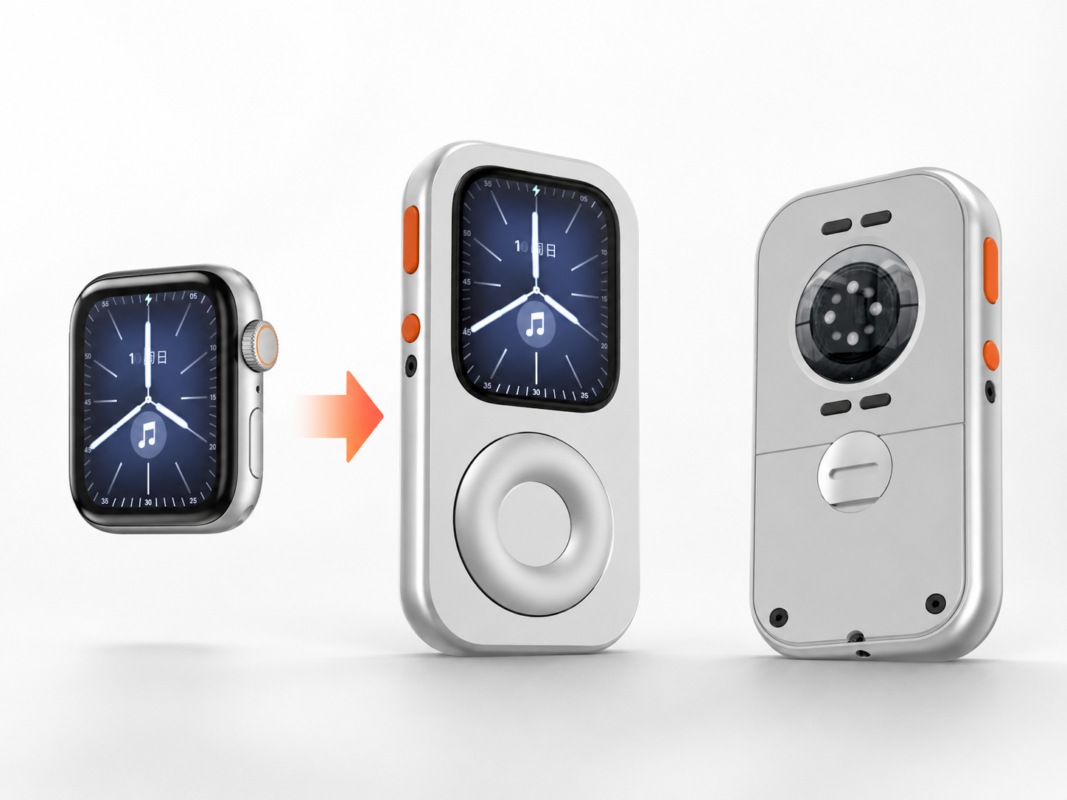 Apple Watch music setup essentials with RePod AirPods and charger