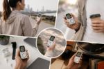 JustRePod Apple Watch iPod case used by runners, coffee commuters, Apple ecosystem users, and retro tech fans