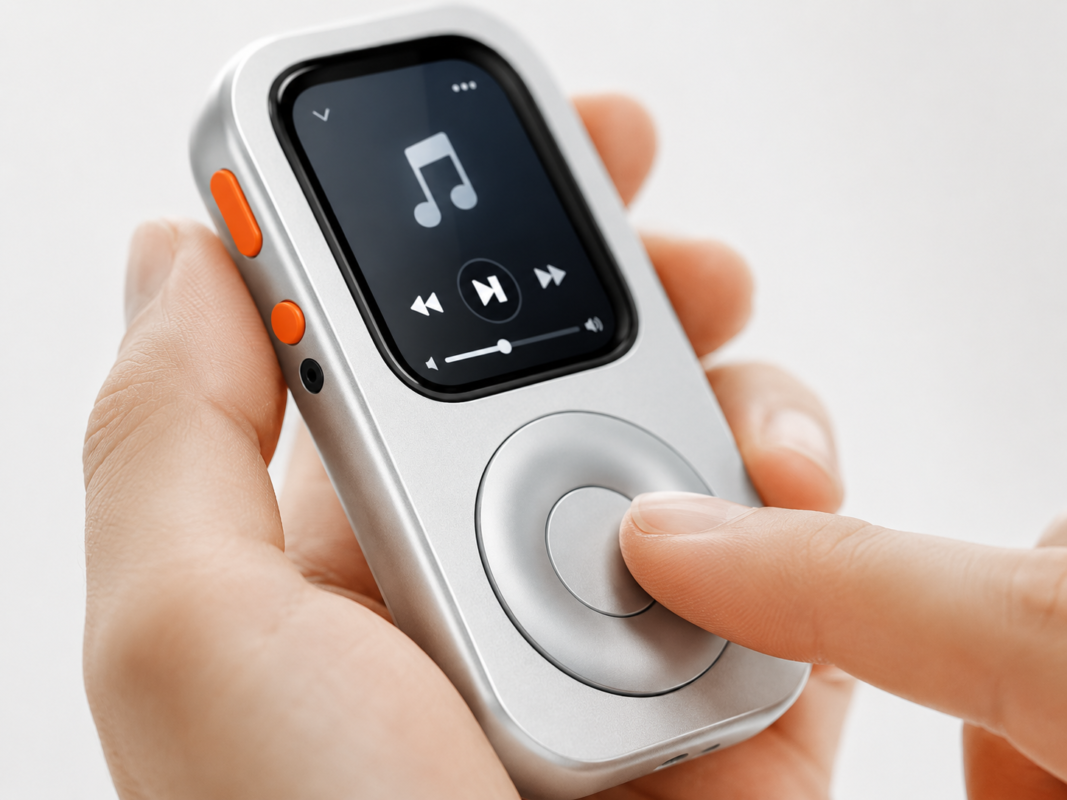 RePod scroll wheel controlling Apple Watch music