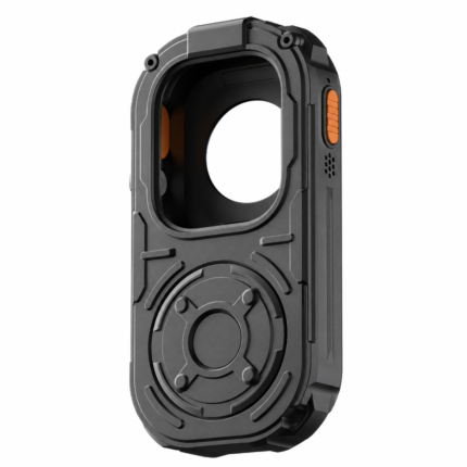 RePod Ultra Apple Watch Ultra case in black titanium on white background
