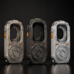 RePod Ultra Apple Watch Ultra case in natural titanium black titanium and ultra silver colors