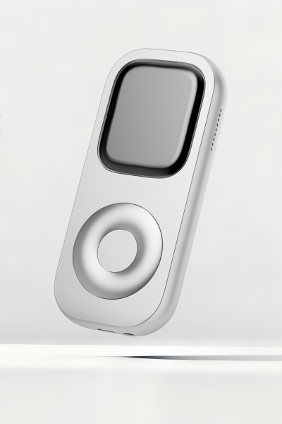 RePod minimalist Apple Watch case with CNC aluminum body and scroll wheel