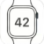 Classic iPod-inspired shell for 42mm Apple Watch Series 10 and older models, featuring a sleek matte white protective body.