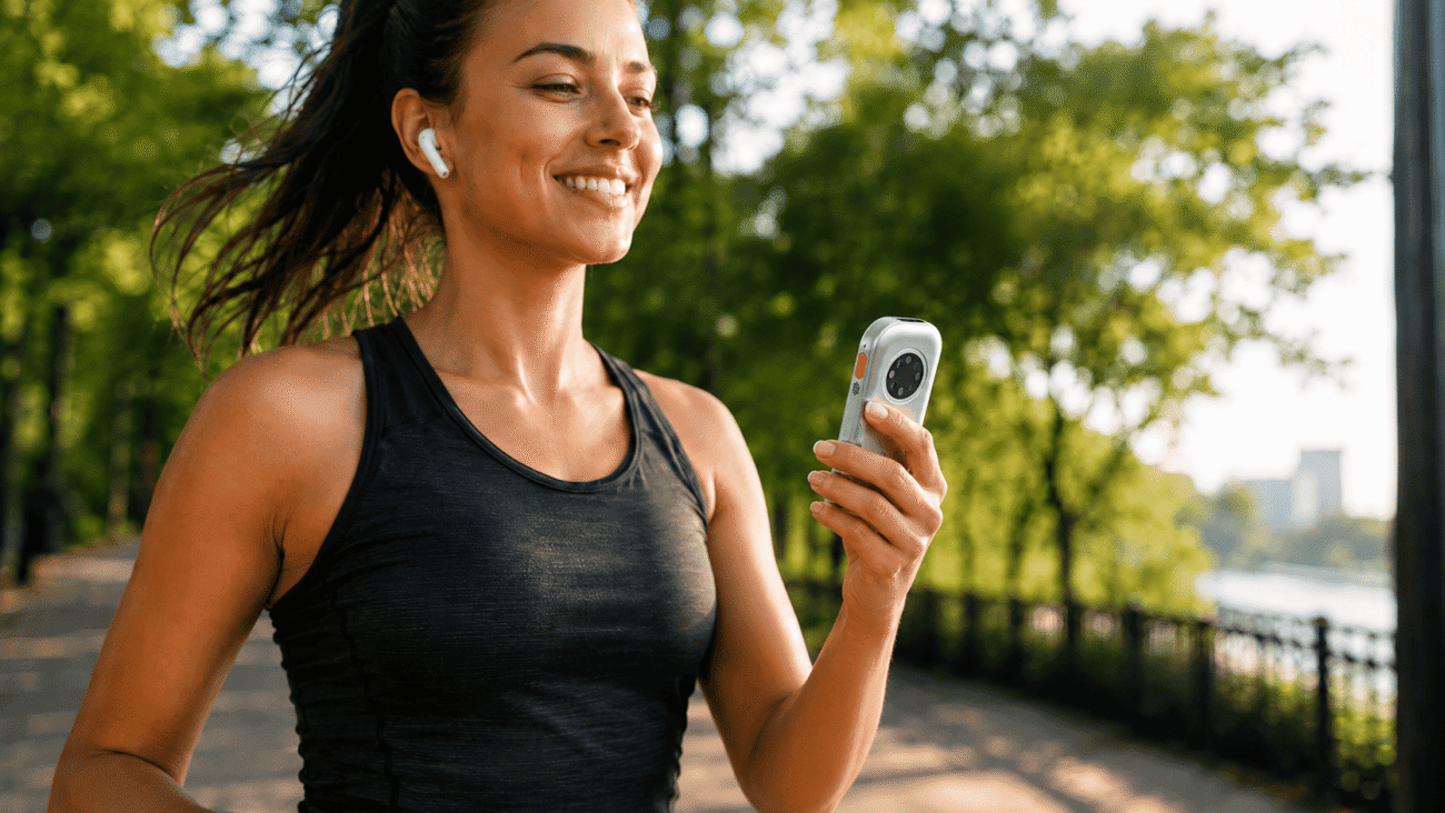 Phone-free running setup with Apple Watch Ultra in RePod, AirPods, running shoes and house key